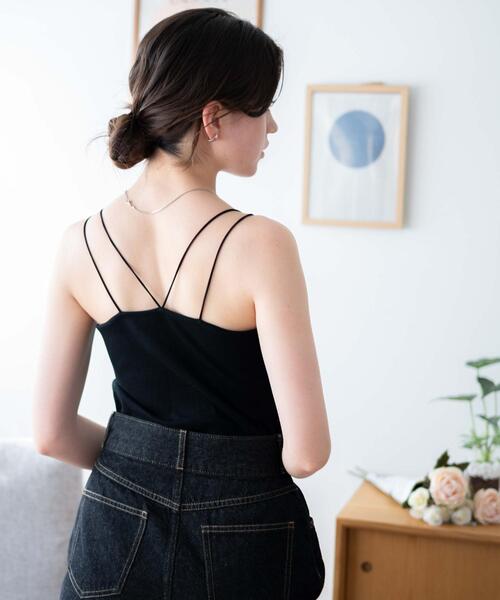 WEGO（ウィゴー）の「WEGO/ダブルストラップカップインキャミソール（キャミソール・レディース・グリーン系その他/ブラック/ホワイト・SMALL/MEDIUM）」の15枚目の写真