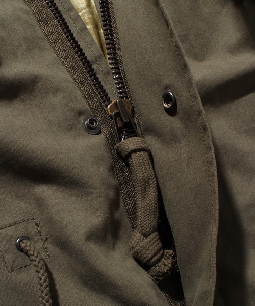 HOUSTON（ヒューストン）の「【HOUSTON/ヒューストン】3WAY M-65 PARKA/モッズコート（モッズコート・メンズ・ブラック/オリーブドラブ・M/XS/XXS/S/L）」の11枚目の写真