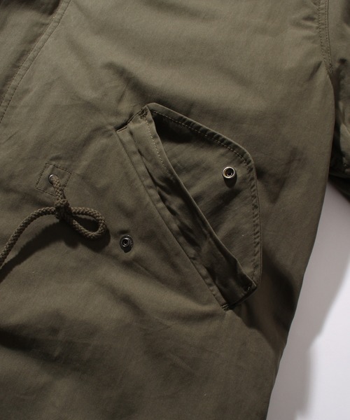 HOUSTON（ヒューストン）の「【HOUSTON/ヒューストン】3WAY M-65 PARKA/モッズコート（モッズコート・メンズ・ブラック/オリーブドラブ・M/XS/XXS/S/L）」の10枚目の写真