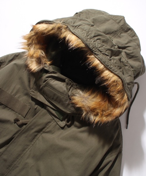 HOUSTON（ヒューストン）の「【HOUSTON/ヒューストン】3WAY M-65 PARKA/モッズコート（モッズコート・メンズ・ブラック/オリーブドラブ・M/XS/XXS/S/L）」の8枚目の写真