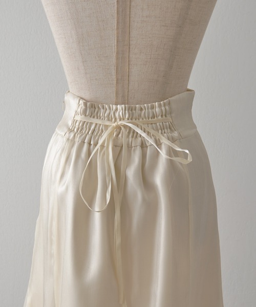 one after another NICE CLAUP（ワンアフターアナザーナイスクラップ）の「バックリボンエスカルゴスカート（スカート・レディース・アイボリー/ベージュ/グレー系その他/ピンク・MEDIUM/SMALL）」の18枚目の写真