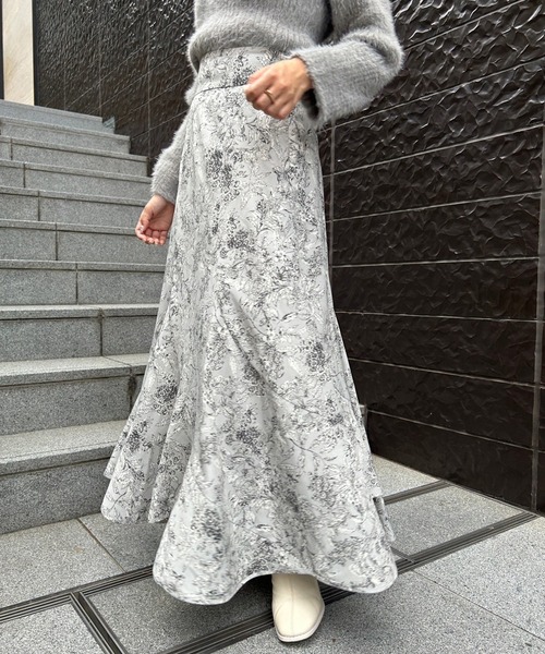 one after another NICE CLAUP（ワンアフターアナザーナイスクラップ）の「バックリボンエスカルゴスカート（スカート・レディース・アイボリー/ベージュ/グレー系その他/ピンク・MEDIUM/SMALL）」の22枚目の写真