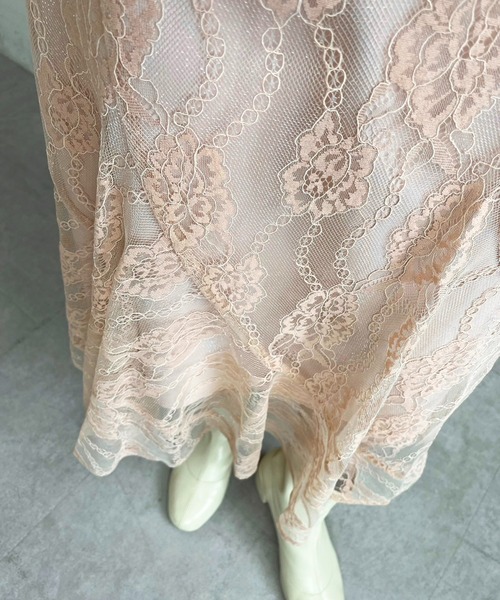 one after another NICE CLAUP（ワンアフターアナザーナイスクラップ）の「バックリボンエスカルゴスカート（スカート・レディース・アイボリー/ベージュ/グレー系その他/ピンク・MEDIUM/SMALL）」の9枚目の写真