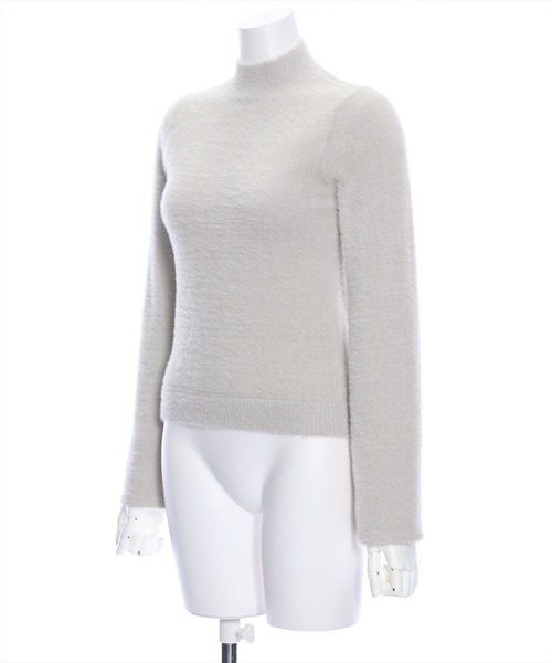 clear（クリア）の「フェザーベーシックインナーニット（ニット/セーター・レディース・オフホワイト/ピンクベージュ/ブラック/ライトグレー/グレイッシュベージュ・F）」の6枚目の写真