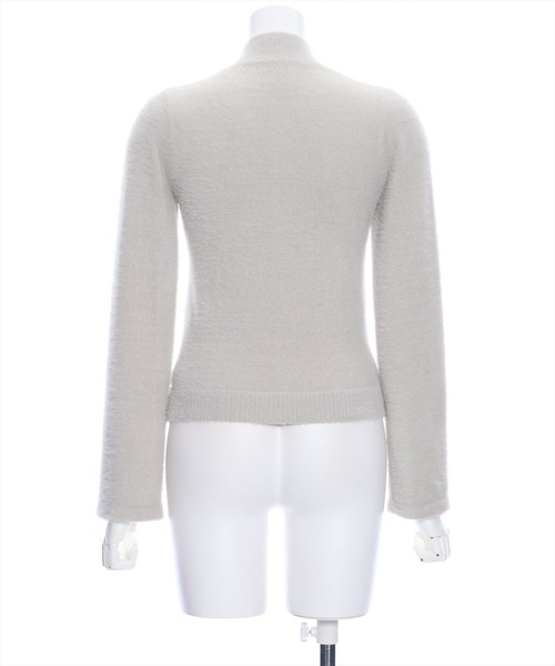 clear（クリア）の「フェザーベーシックインナーニット（ニット/セーター・レディース・オフホワイト/ピンクベージュ/ブラック/ライトグレー/グレイッシュベージュ・F）」の9枚目の写真