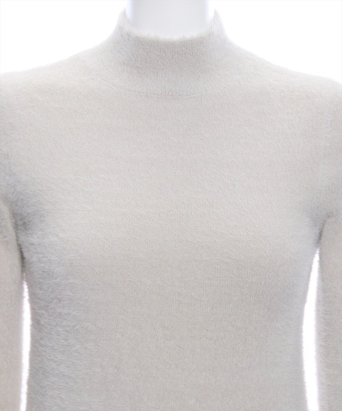 clear（クリア）の「フェザーベーシックインナーニット（ニット/セーター・レディース・オフホワイト/ピンクベージュ/ブラック/ライトグレー/グレイッシュベージュ・F）」の10枚目の写真