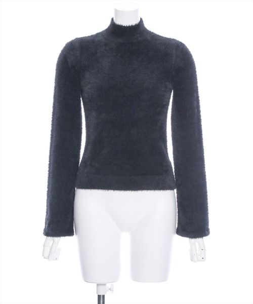 clear（クリア）の「フェザーベーシックインナーニット（ニット/セーター・レディース・オフホワイト/ピンクベージュ/ブラック/ライトグレー/グレイッシュベージュ・F）」の22枚目の写真