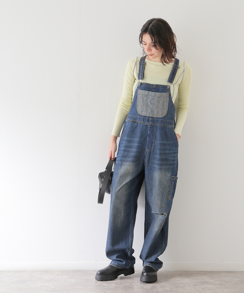 U by SPICK&SPAN（ユーバイスピックアンドスパン）の「【OneTeaSpoon/ワンティースプーン】 ROYALBLUE STATION ST OVERA（サロペット/オーバーオール・レディース・ブルー・FREE）」の16枚目の写真