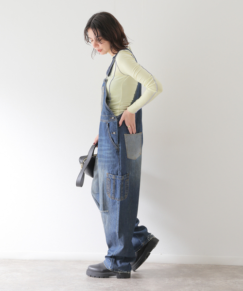 U by SPICK&SPAN（ユーバイスピックアンドスパン）の「【OneTeaSpoon/ワンティースプーン】 ROYALBLUE STATION ST OVERA（サロペット/オーバーオール・レディース・ブルー・FREE）」の19枚目の写真