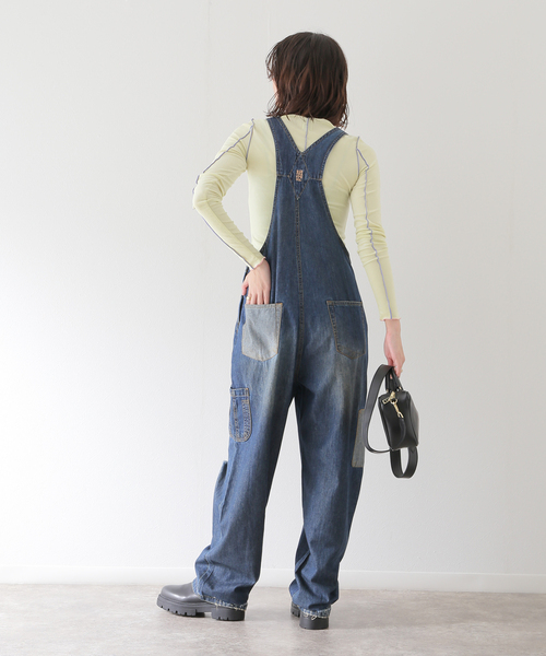 U by SPICK&SPAN（ユーバイスピックアンドスパン）の「【OneTeaSpoon/ワンティースプーン】 ROYALBLUE STATION ST OVERA（サロペット/オーバーオール・レディース・ブルー・FREE）」の2枚目の写真