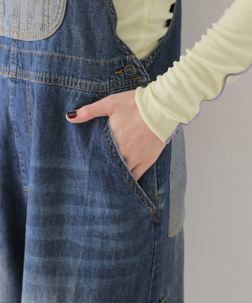 U by SPICK&SPAN（ユーバイスピックアンドスパン）の「【OneTeaSpoon/ワンティースプーン】 ROYALBLUE STATION ST OVERA（サロペット/オーバーオール・レディース・ブルー・FREE）」の13枚目の写真