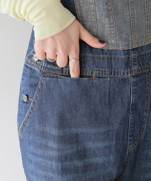 U by SPICK&SPAN（ユーバイスピックアンドスパン）の「【OneTeaSpoon/ワンティースプーン】 ROYALBLUE STATION ST OVERA（サロペット/オーバーオール・レディース・ブルー・FREE）」の11枚目の写真