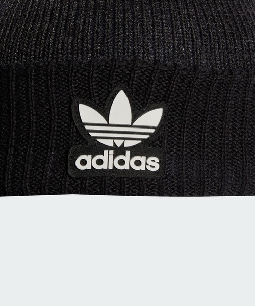 adidas（アディダス）の「アディカラー カフニットビーニー / アディダスオリジナルス adidas Originals（ニットキャップ/ビーニー・メンズ・ブラック・X-LARGE/LARGE/MEDIUM/S）」の4枚目の写真