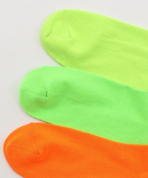 Champion（チャンピオン）の「Champion/チャンピオン ソックス ウィメンズクォーターレングスソックス ノンパイル 3足組  CWSCY201（ソックス/靴下・レディース・レインボー/マルチ/カラフル・S）」の10枚目の写真