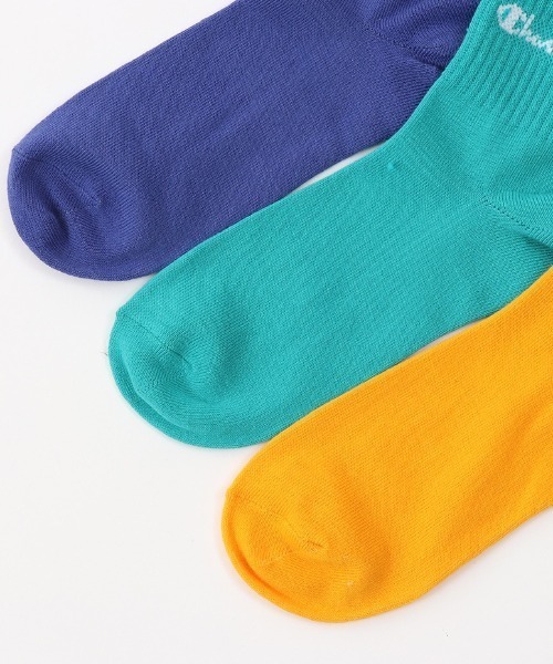 Champion（チャンピオン）の「Champion/チャンピオン ソックス ウィメンズクォーターレングスソックス ノンパイル 3足組  CWSCY201（ソックス/靴下・レディース・レインボー/マルチ/カラフル・S）」の16枚目の写真