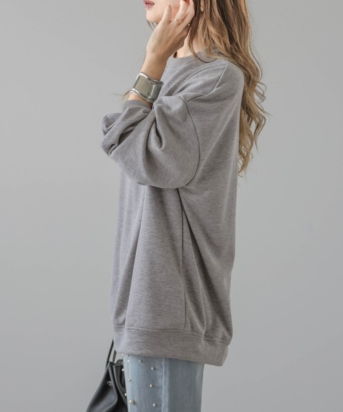 SUGAR BISKET(シュガービスケット)の「ドロップショルダースウェット(スウェット・レディース・チャコールグレー/ブラック/グレー/テラコッタ・フリー)」の16枚目の写真