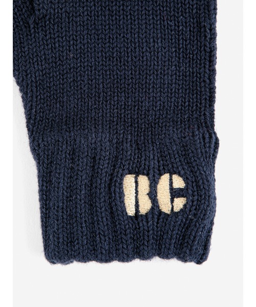 BOBO CHOSES（ボボショーズ）の「BC Colored Fingers knitted gloves（ニットキャップ/ビーニー・キッズ・ネイビー・6-12Y/2-5Y）」の3枚目の写真