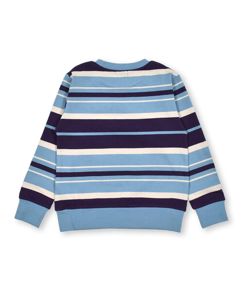 BeBe（ベベ）の「先染めボーダートレーナー(80~150cm)（スウェット・キッズ・グリーン系その他/ブルー系その他・120cm/100cm/110cm/150cm/140cm/130cm/90cm）」の15枚目の写真