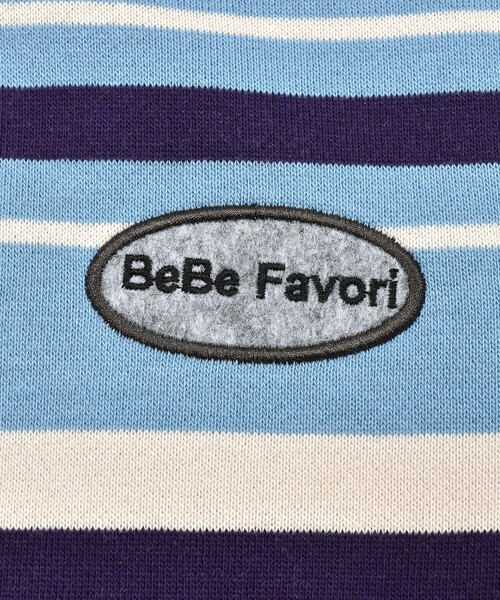 BeBe（ベベ）の「先染めボーダートレーナー(80~150cm)（スウェット・キッズ・グリーン系その他/ブルー系その他・120cm/100cm/110cm/150cm/140cm/130cm/90cm）」の17枚目の写真