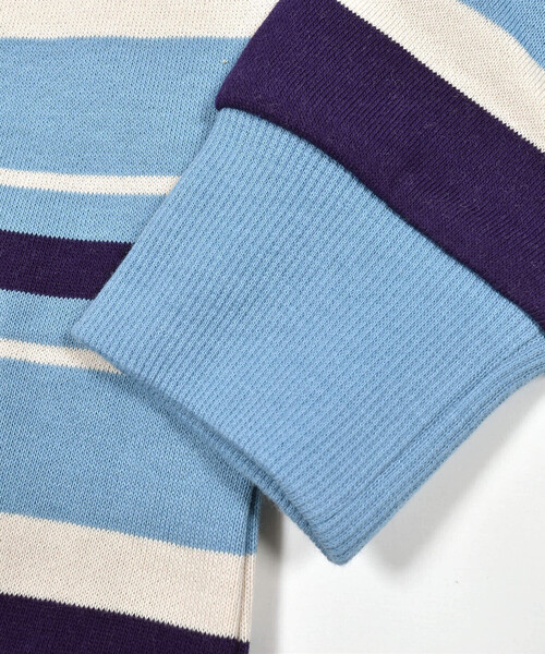 BeBe（ベベ）の「先染めボーダートレーナー(80~150cm)（スウェット・キッズ・グリーン系その他/ブルー系その他・120cm/100cm/110cm/150cm/140cm/130cm/90cm）」の18枚目の写真