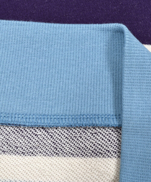 BeBe（ベベ）の「先染めボーダートレーナー(80~150cm)（スウェット・キッズ・グリーン系その他/ブルー系その他・120cm/100cm/110cm/150cm/140cm/130cm/90cm）」の19枚目の写真