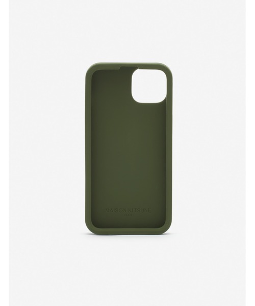 Maison Kitsune(メゾンキツネ)の「FOX HEAD IPHONE CASE(スマホケース/カバー・メンズ・カーキ・iPhone 14)」の2枚目の写真