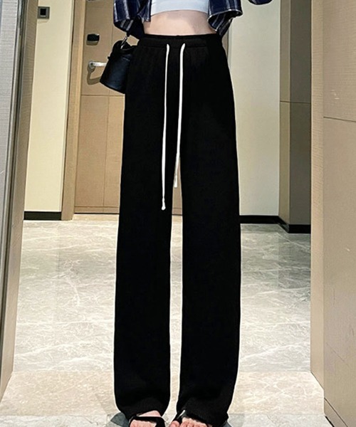 Dewlily(デューリリー)の「ストレートワイドパンツ(その他パンツ・レディース・ホワイト/ブラック/ベージュ/ピンク・FREE)」の11枚目の写真