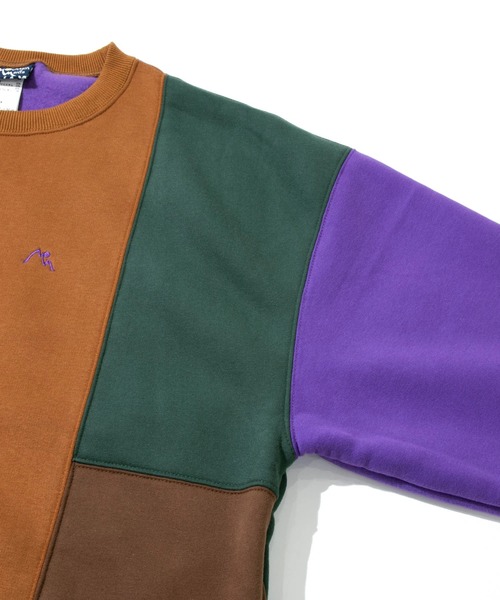 Mountain Mania（マウンテンマニア）の「Mountain Mania/マウンテンマニア　MULTI COLOR SWEAT（スウェット・メンズ・キャメル/ブラック/ベージュ・MEDIUM/X-LARGE/LARGE）」の10枚目の写真