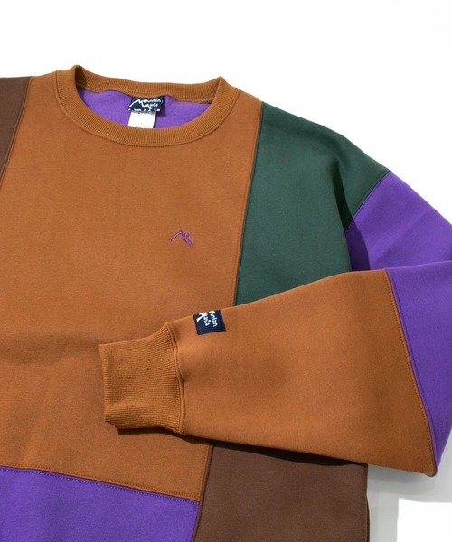 Mountain Mania（マウンテンマニア）の「Mountain Mania/マウンテンマニア　MULTI COLOR SWEAT（スウェット・メンズ・キャメル/ブラック/ベージュ・MEDIUM/X-LARGE/LARGE）」の9枚目の写真