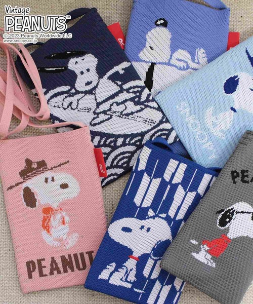 Vintage PEANUTS(ビンテージピーナッツ)の「ルートート/スヌーピー スマホケース ボトルケース サコッシュ IP.BR.ami.Peanuts-8Z(ショルダーバッグ・レディース・グレー/ブルー系その他3/ピンク/ブルー系その他4/ブルー系その他/ブルー系その他2・FREE)」の13枚目の写真
