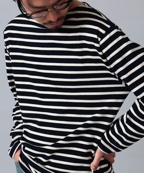 BEAMS F（ビームスエフ）の「【WEB限定】Armor Lux / ロングスリーブ ボーダー ブルトンシャツ（Tシャツ/カットソー・メンズ・ラベンダー/ダークグリーン/ホワイト/ネイビー/ベージュ・6/5/4）」の4枚目の写真