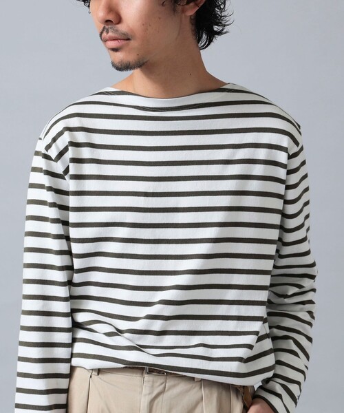 BEAMS F（ビームスエフ）の「【WEB限定】Armor Lux / ロングスリーブ ボーダー ブルトンシャツ（Tシャツ/カットソー・メンズ・ラベンダー/ダークグリーン/ホワイト/ネイビー/ベージュ・6/5/4）」の3枚目の写真