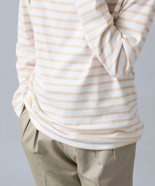 BEAMS F（ビームスエフ）の「【WEB限定】Armor Lux / ロングスリーブ ボーダー ブルトンシャツ（Tシャツ/カットソー・メンズ・ラベンダー/ダークグリーン/ホワイト/ネイビー/ベージュ・6/5/4）」の18枚目の写真