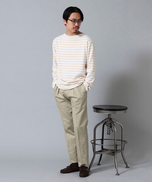 BEAMS F（ビームスエフ）の「【WEB限定】Armor Lux / ロングスリーブ ボーダー ブルトンシャツ（Tシャツ/カットソー・メンズ・ラベンダー/ダークグリーン/ホワイト/ネイビー/ベージュ・6/5/4）」の20枚目の写真