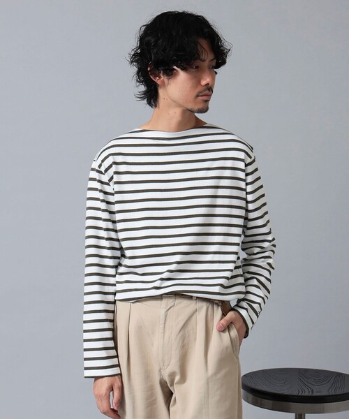 BEAMS F（ビームスエフ）の「【WEB限定】Armor Lux / ロングスリーブ ボーダー ブルトンシャツ（Tシャツ/カットソー・メンズ・ラベンダー/ダークグリーン/ホワイト/ネイビー/ベージュ・6/5/4）」の12枚目の写真