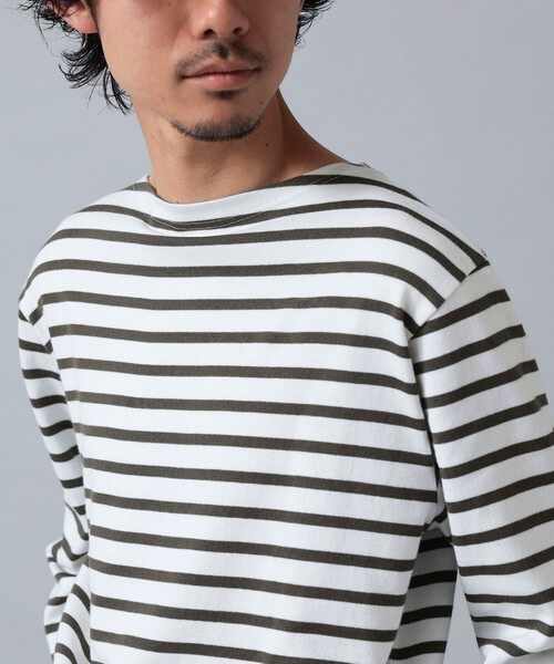 BEAMS F（ビームスエフ）の「【WEB限定】Armor Lux / ロングスリーブ ボーダー ブルトンシャツ（Tシャツ/カットソー・メンズ・ラベンダー/ダークグリーン/ホワイト/ネイビー/ベージュ・6/5/4）」の13枚目の写真