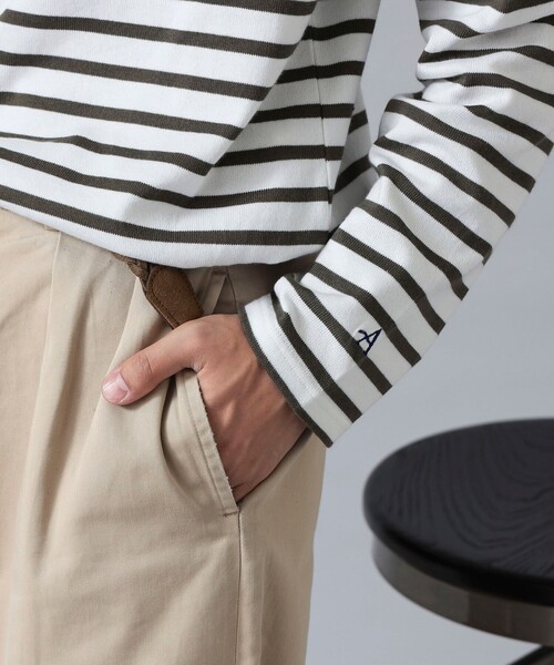 BEAMS F（ビームスエフ）の「【WEB限定】Armor Lux / ロングスリーブ ボーダー ブルトンシャツ（Tシャツ/カットソー・メンズ・ラベンダー/ダークグリーン/ホワイト/ネイビー/ベージュ・6/5/4）」の14枚目の写真