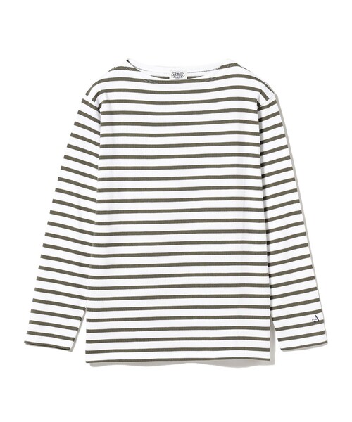 BEAMS F（ビームスエフ）の「【WEB限定】Armor Lux / ロングスリーブ ボーダー ブルトンシャツ（Tシャツ/カットソー・メンズ・ラベンダー/ダークグリーン/ホワイト/ネイビー/ベージュ・6/5/4）」の17枚目の写真