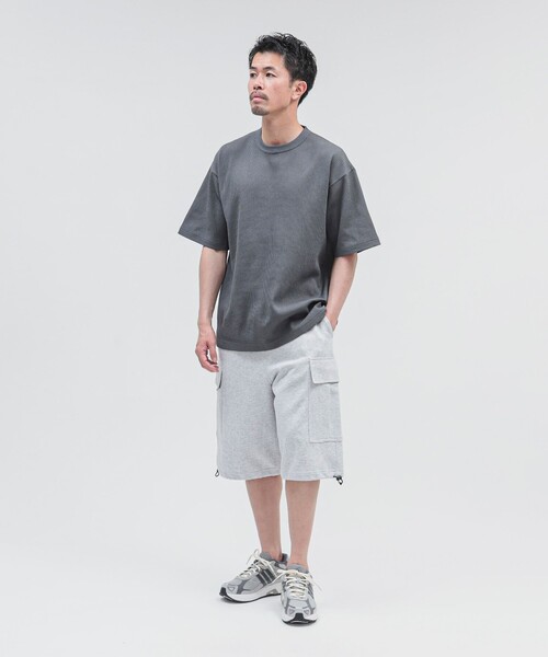 BEAMS（ビームス）の「BEAMS / ワッフル Tシャツ（Tシャツ/カットソー・メンズ・ブラック/チャコールグレー/オリーブ/ホワイト・XL/L/M/S）」の19枚目の写真