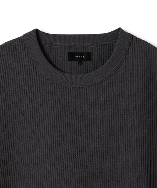 BEAMS（ビームス）の「BEAMS / ワッフル Tシャツ（Tシャツ/カットソー・メンズ・ブラック/チャコールグレー/オリーブ/ホワイト・XL/L/M/S）」の22枚目の写真