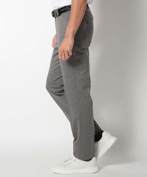 MEN'S BIGI（メンズビギ）の「【ACTIVE TAILOR】ヘリンボーンジャージパンツ（スラックス・メンズ・グレー/ネイビー・01/02/03/04）」の7枚目の写真