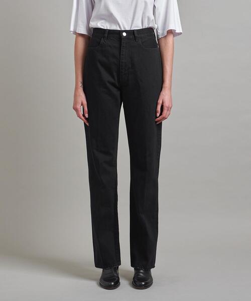 LOEFF(ロエフ)の「<LOEFF>11OZ ブラック デニムパンツ(デニムパンツ・レディース・ブラック・0/1/2)」の2枚目の写真