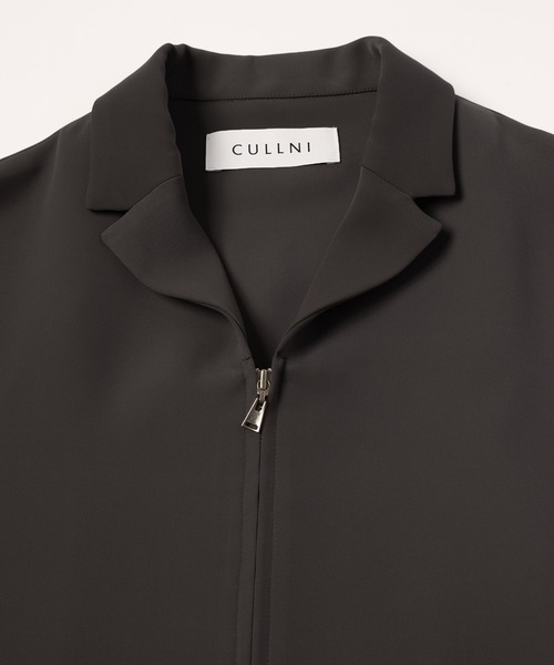 CULLNI（クルニ）の「24-SS-035 / Double Satin Mini Tailored Zip