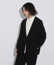 ◆360度ストレッチノーカラージャケット