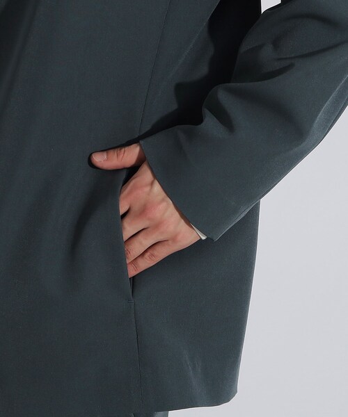 tk.TAKEO KIKUCHI(ティーケータケオキクチ)の「◆360度ストレッチノーカラージャケット(ノーカラージャケット・メンズ・ダークグリーン/ブルー/グレー/ブラック・01/04/03/02)」の11枚目の写真