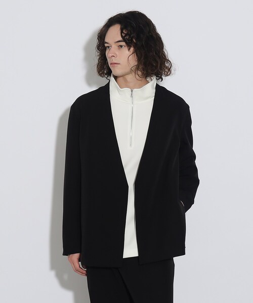 tk.TAKEO KIKUCHI(ティーケータケオキクチ)の「◆360度ストレッチノーカラージャケット(ノーカラージャケット・メンズ・ダークグリーン/ブルー/グレー/ブラック・01/04/03/02)」の19枚目の写真