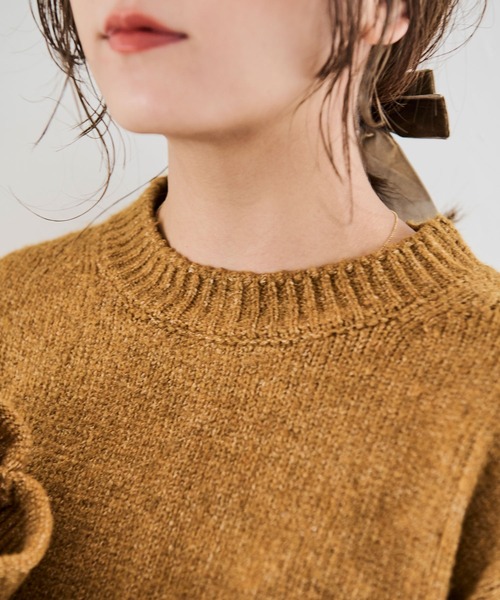 Crisp(クリスプ)の「モチモチショートニット(ニット/セーター・レディース・ブルー/マスタード・FREE)」の21枚目の写真