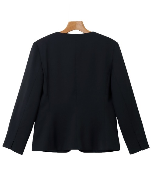 evernavy（エバーネイビー）の「ノーカラージャケット（スーツジャケット・レディース・ダークネイビー・S/M/L）」の13枚目の写真