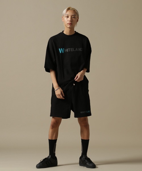WHITELAND（ホワイトランド）の「【WEB&DEPOT限定】WHITELAND/ホワイトランド/OWL/COLOR LOGO SWT SHORTS/カラーロゴショーツ（スウェットパンツ・メンズ・カーキ/ブラック/ホワイト・S/M/L）」の14枚目の写真