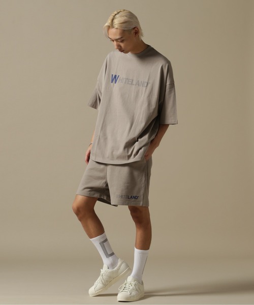 WHITELAND（ホワイトランド）の「【WEB&DEPOT限定】WHITELAND/ホワイトランド/OWL/COLOR LOGO SWT SHORTS/カラーロゴショーツ（スウェットパンツ・メンズ・カーキ/ブラック/ホワイト・S/M/L）」の7枚目の写真